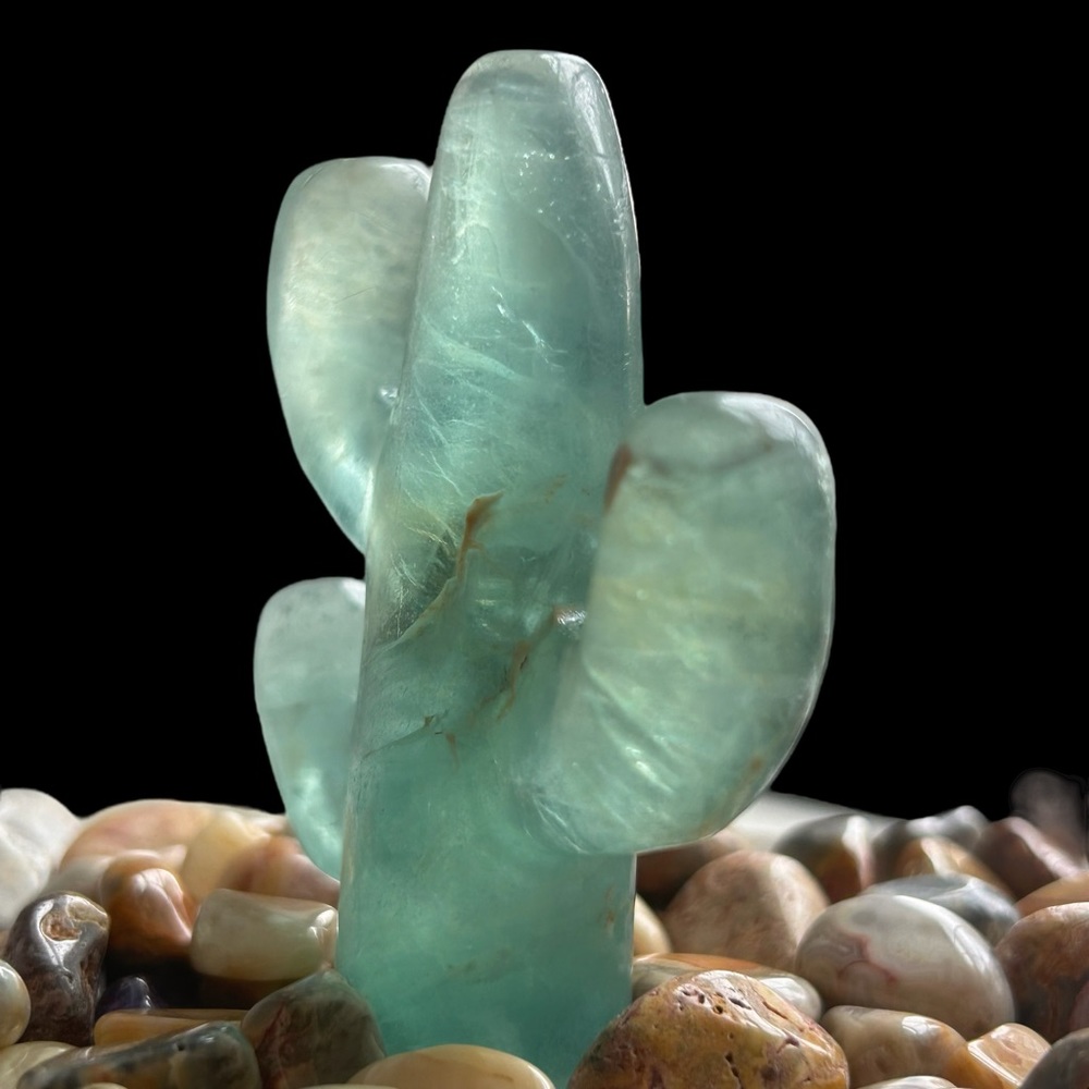 Green Fluorite Cactus - Picture 3 of 9